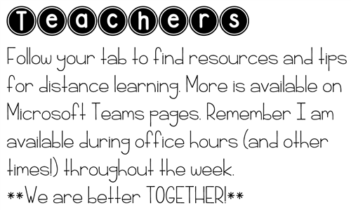 Teacher Info 